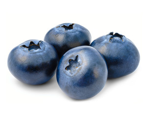 Blueberry, on white background