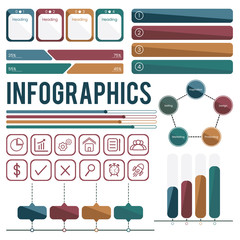 Set Collection of Infographics