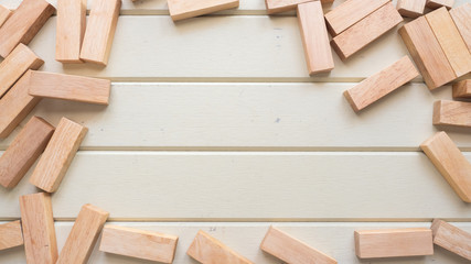 woodenblock copyspace on wood background