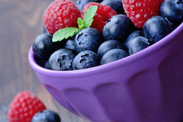 Assorted berries in a bowl