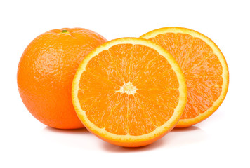 Orange isolated on the white background