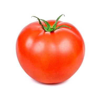 Tomato isolated on the white background