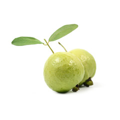 Red Guava fruit isolate on white background