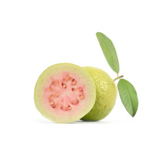 Red Guava fruit isolate on white background
