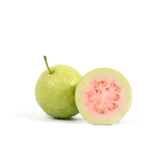 Red Guava fruit isolate on white background