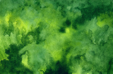 Green yellow grunge in watercolor
