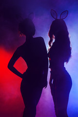 party girls silhouettes