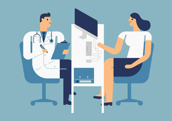 Medical flat style illustration