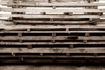 stack of wood pallets