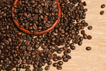 Roasted coffee beans