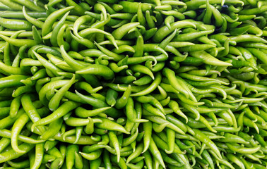 Green peppers, background