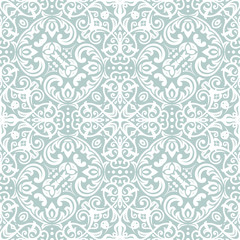 Classic seamless vector pattern. Traditional orient ornament. Classic vintage light background