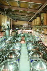 Small brewery, the department of beer ripening.
