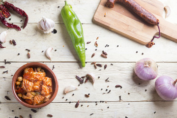 Callos typical food spanish