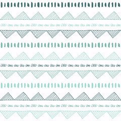 Color tribal vector seamless pattern.
