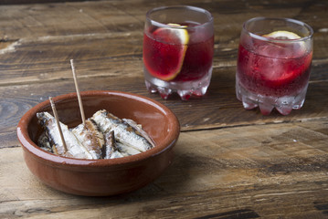 Typical food before  of lunch (spain)