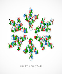 Holiday card for the new year