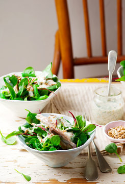 Green  Smoked Mackerel Salad.