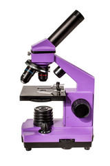   Laboratory microscope isolated on white background