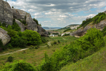 Cave City in Cherkez-Kermen Valley, Crimea