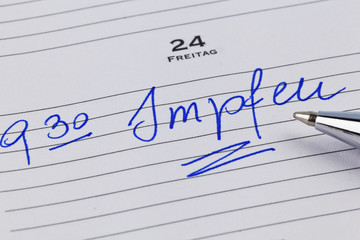 entry to the calendar: vaccinate