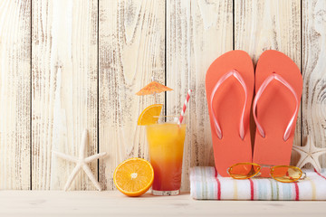 Summer beach holiday background