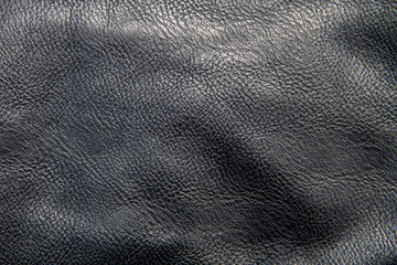 Black leather texture for background