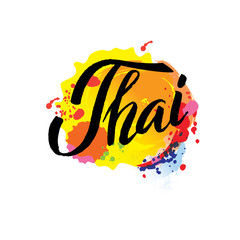 A vector illustration of Info graphic elements for traveling to Thailand,