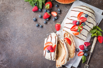 Fresh braided bread