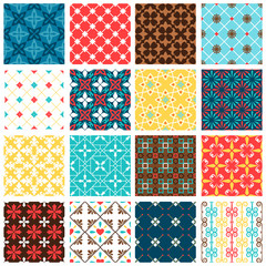 Vintage spanish tiles set