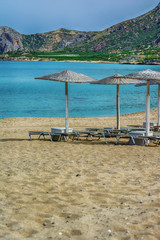 Falasarna beach landscape, Crete island, Greece