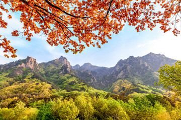 Beautiful mountain landscape, Seoraksan national park