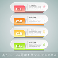 Design infographic template 4 options. can be used for workflow layout, diagram, number options, timeline and steps