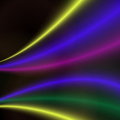 Fototapeta premium Abstract colorful bright wave design.