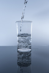 water in glass 