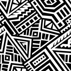 Abstract Vector Seamless Pattern in Ethnic Style