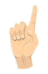 Finger pointing gesture