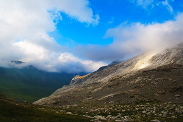 A beautiful view of the mountains of the Caucasus.