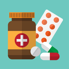 medicine , drug. healthcare and medical design concept. vector illustration.