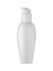 Isolated cream bottle