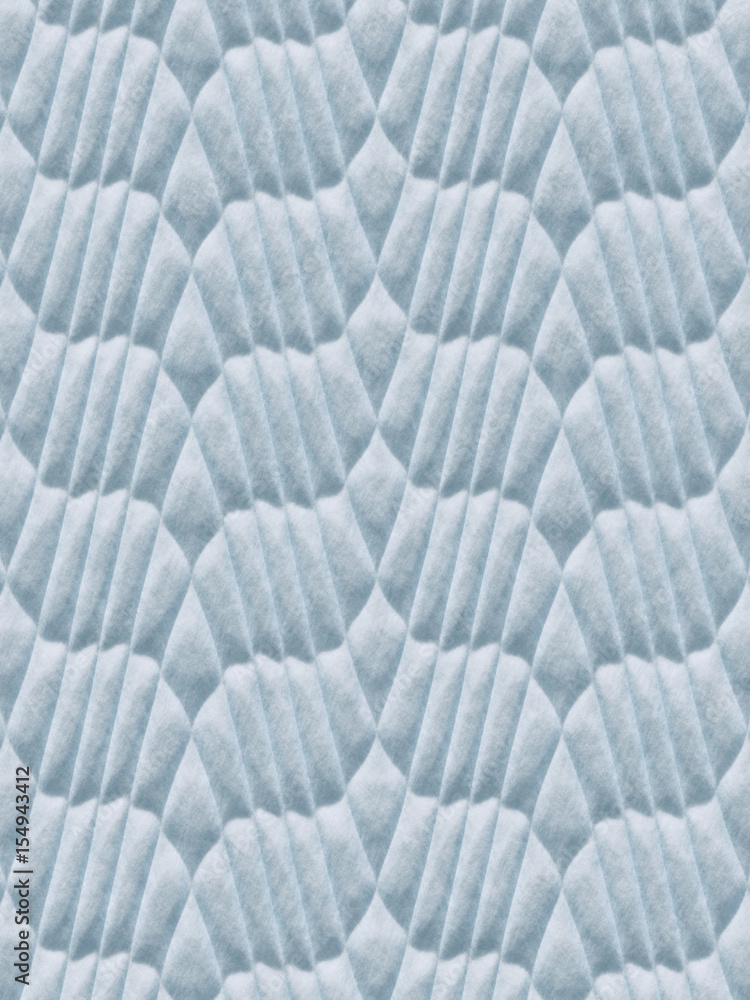 Aufkleber White abstract surface pattern. 3d rendering