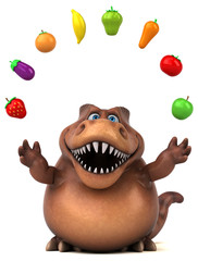 Fun dinosaur - 3D Illustration