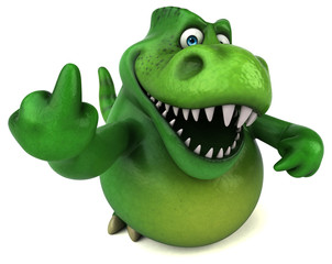 Fun dinosaur - 3D Illustration © Julien Tromeur