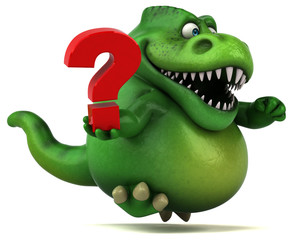 Fun dinosaur - 3D Illustration