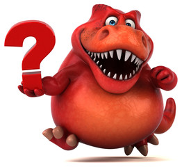 Fun dinosaur - 3D Illustration