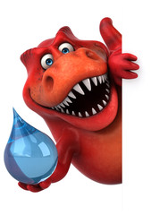 Fun dinosaur - 3D Illustration