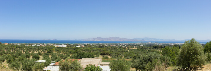 Panorama of greece island
