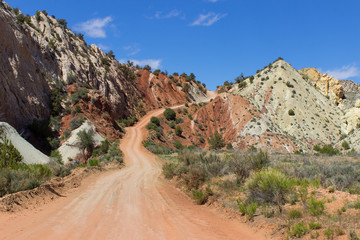 Off-road street in national park