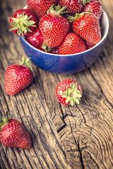 Strawberry. Red strawberry. Fresh harvested strawberries  in different positions.