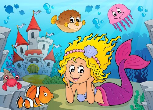 Happy mermaid theme 2
